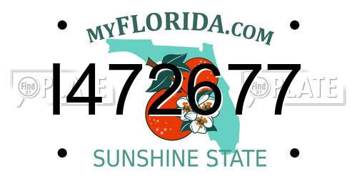 I472677 Florida License Plate