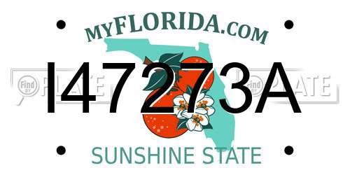 I47273A Florida License Plate