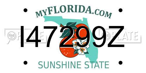 I47299Z Florida License Plate