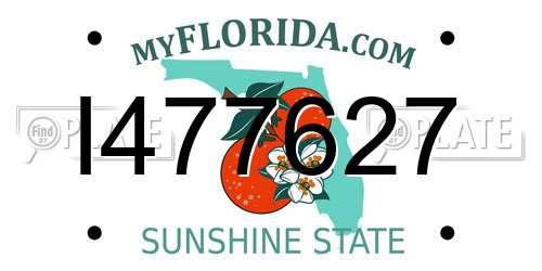 I477627 Florida License Plate