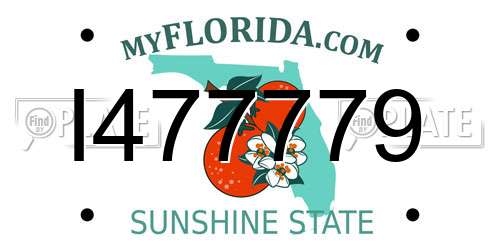 I477779 Florida License Plate