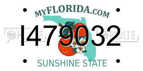 I479032 Florida License Plate