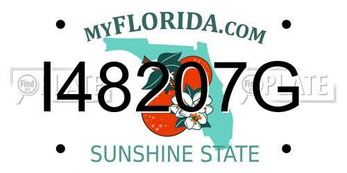 I48207G Florida License Plate