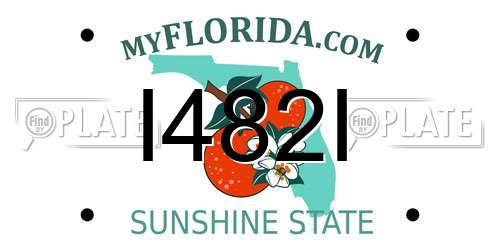 I482I Florida License Plate