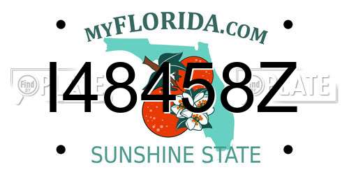 I48458Z Florida License Plate