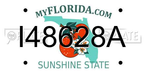 I48628A Florida License Plate