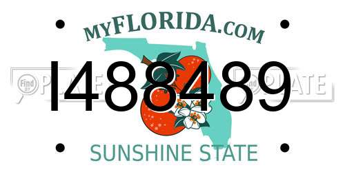 I488489 Florida License Plate