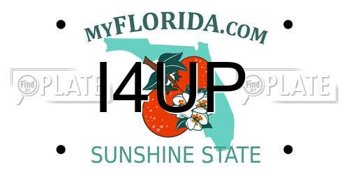 I4UP Florida License Plate