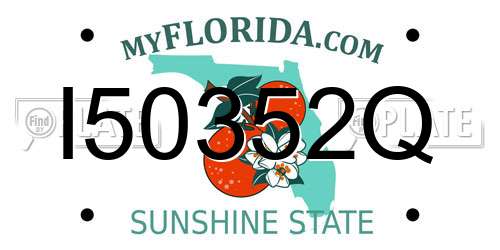 I50352Q Florida License Plate