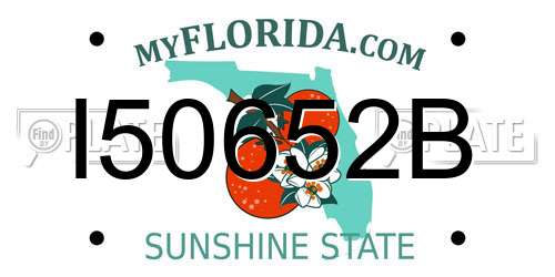 I50652B Florida License Plate