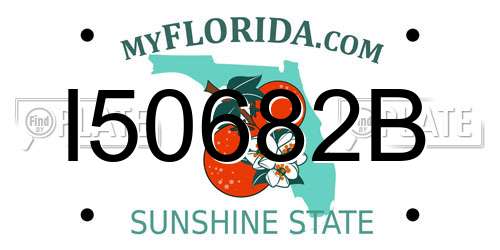 I50682B Florida License Plate