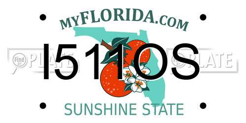 I511OS Florida License Plate