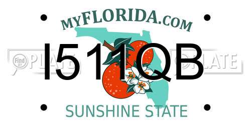 I511QB Florida License Plate