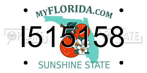 I515158 Florida License Plate