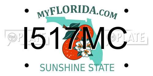 I517MC Florida License Plate