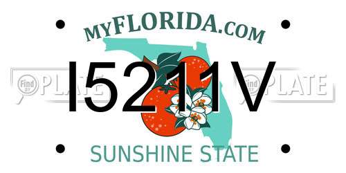 I5211V Florida License Plate