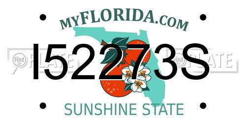 I52273S Florida License Plate