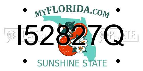 I52827Q Florida License Plate