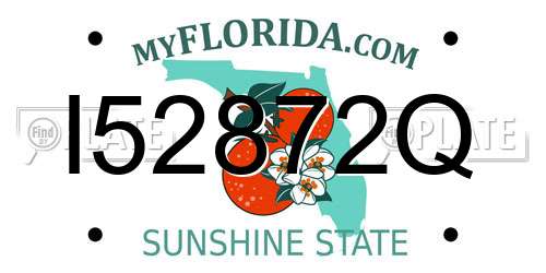 I52872Q Florida License Plate