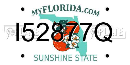 I52877Q Florida License Plate