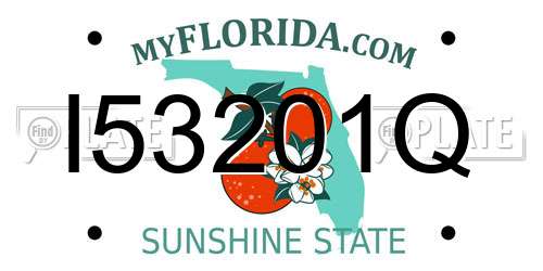 I53201Q Florida License Plate