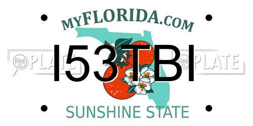 I53TBI Florida License Plate