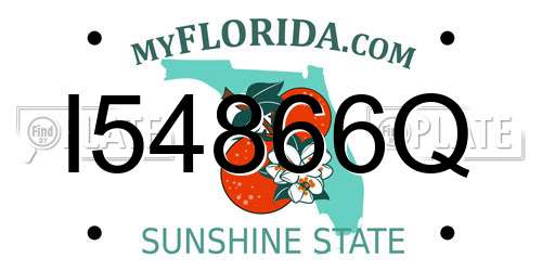 I54866Q Florida License Plate
