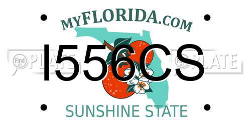 I556CS Florida License Plate