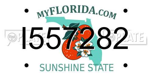 I557282 Florida License Plate