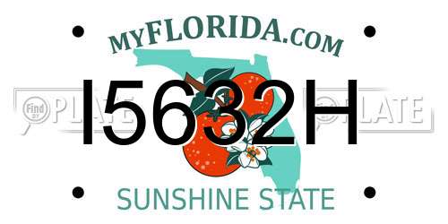 I5632H Florida License Plate