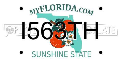 I563TH Florida License Plate