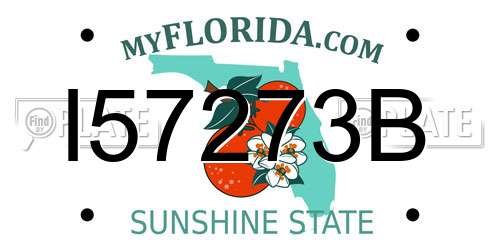 I57273B Florida License Plate