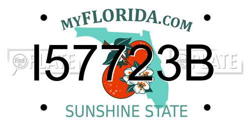 I57723B Florida License Plate