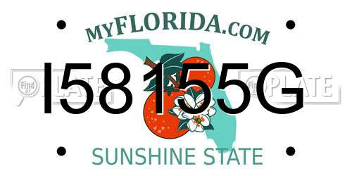 I58155G Florida License Plate