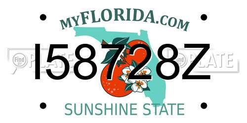 I58728Z Florida License Plate