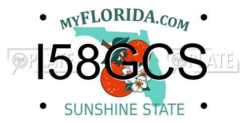 I58GCS Florida License Plate