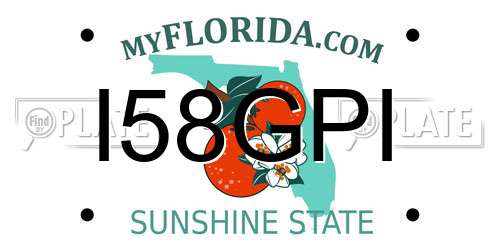 I58GPI Florida License Plate