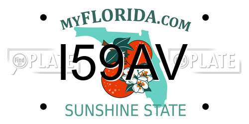 I59AV Florida License Plate