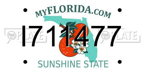 I711477 Florida License Plate