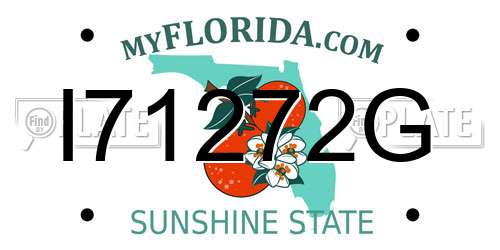 I71272G Florida License Plate
