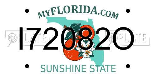I72082O Florida License Plate
