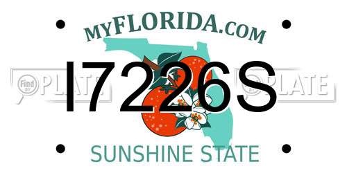 I7226S Florida License Plate