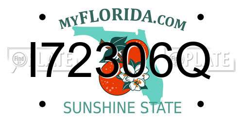 I72306Q Florida License Plate