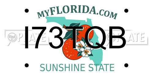 I73TQB Florida License Plate