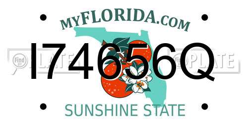 I74656Q Florida License Plate