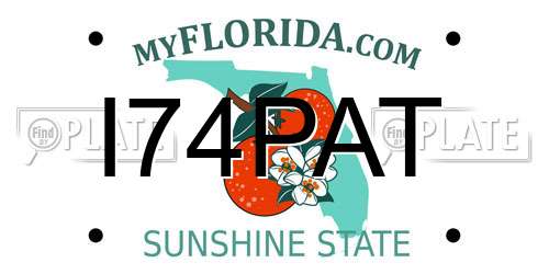 I74PAT Florida License Plate