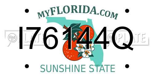 I76144Q Florida License Plate