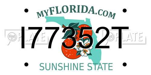 I77352T Florida License Plate