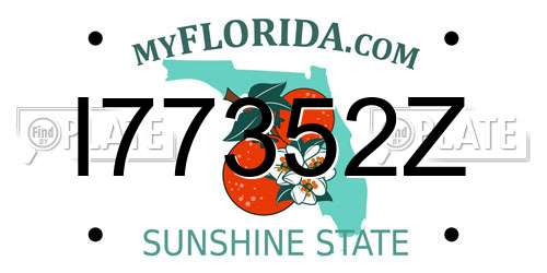 I77352Z Florida License Plate