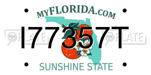 I77357T Florida License Plate